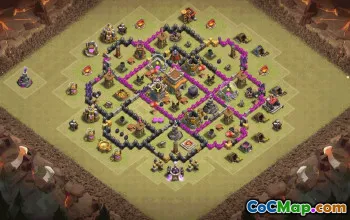 Top Town Hall 8 Base Layouts for CoC #36706