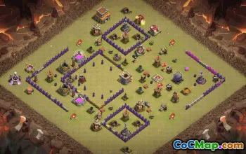 Best Town Hall 8 Clash of Clans Base Layouts #36710