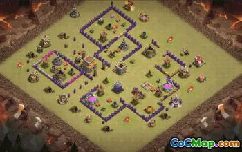 Top Town Hall 8 Base Layouts with Copy Links #36712