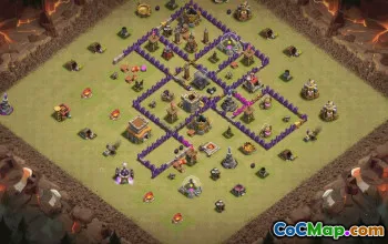 Top Town Hall 8 Base Layouts with Links #36718