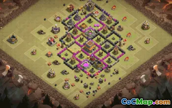 Top TH8 Clash of Clans Base Layouts with Links #36743