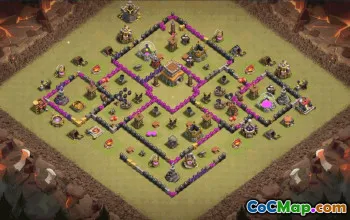 Best Town Hall 8 Base Layout for Clash of Clans #36744