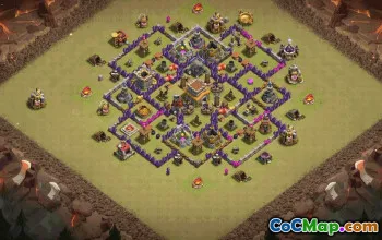 Top Town Hall 8 Base Layout for Clash of Clans #36750