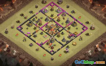 Top TH8 Clash of Clans Base Layouts with Link #36777