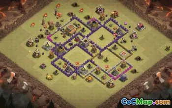 Top Town Hall 8 Base Layouts with Copy Link #36806