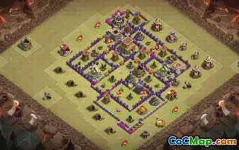 Best TH8 Clash of Clans Base Layouts with Link #36807