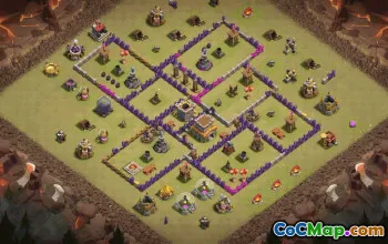Top Town Hall 8 Base Layouts with Copy Link #36828