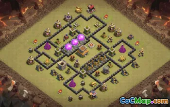 Best Town Hall 8 Base Layout with Copy Link #36829