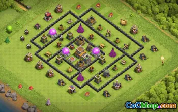 Best TH8 Clash of Clans Base Layouts with Link #36836
