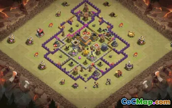 Top Town Hall 8 Clash of Clans Base Layouts #36867