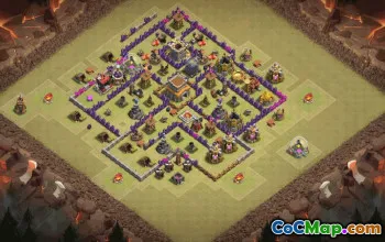 Top Clash of Clans Town Hall 8 Base Layouts #36872
