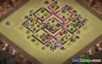 Top TH8 Clash of Clans Base Layouts with Copy Links #36938