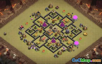 Top Town Hall 8 Base Layouts with Copy Links #36955