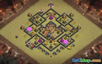 Top TH8 Clash of Clans Base Layouts with Link #36958