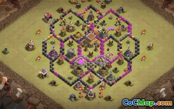 Best Town Hall 8 Base Layouts with Copy Link #37000