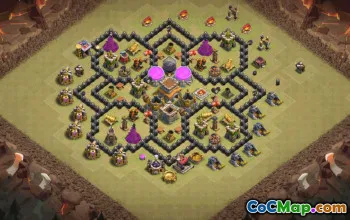 Top TH8 Clash of Clans Base Layouts with Links #37073