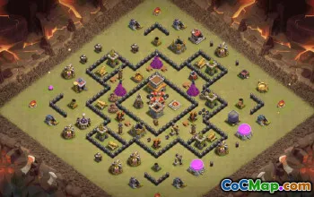 Best Town Hall 8 Base Layouts with Copy Link #37076