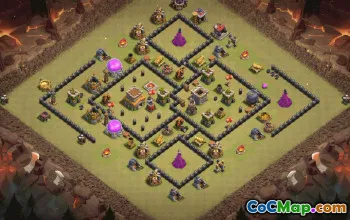 Top Town Hall 8 Base Layouts for Clash of Clans #37117