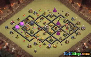 Top Town Hall 8 Base Layouts for Clash of Clans #37118