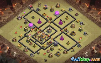 Top Town Hall 8 Base Layouts for Clash of Clans #37119