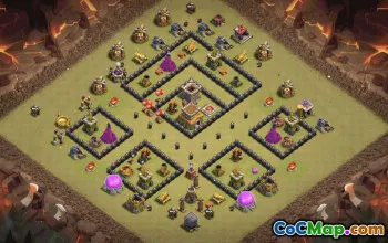 Best Town Hall 8 Base Layouts with Copy Links #37121