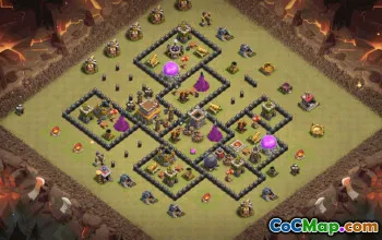 Top Town Hall 8 Base Layouts for Clash of Clans #37122