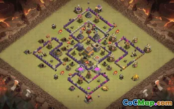 Top Town Hall 8 Base Layouts with Copy Links #37131