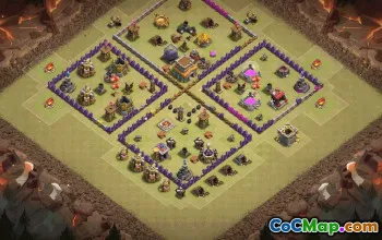 Top Town Hall 8 Base Layouts with Links #37133