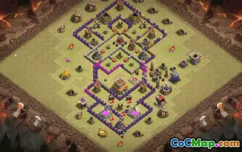 Top Town Hall 8 Base Layouts for Clash of Clans #37134