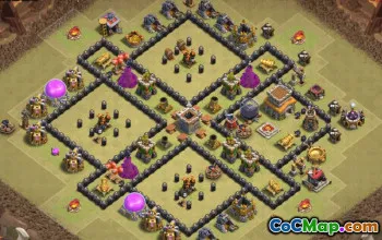 Top TH8 Base Layouts for CoC #37144