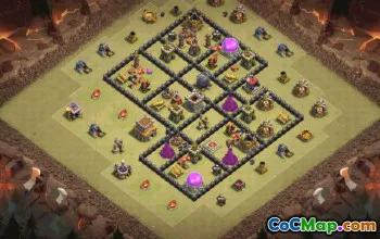 Top Town Hall 8 Base Layouts for Clash of Clans #37146