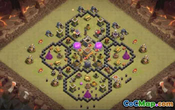 Best Town Hall 8 Base Layouts with Copy Link #37149