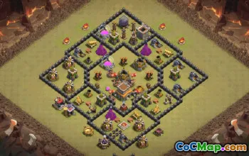 Top Town Hall 8 Base Layouts with Copy Link #37219