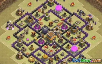 Best Town Hall 8 Base Layouts & Clash of Clans Maps #37586