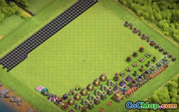 town hall 8, trophy/war base layout #42922