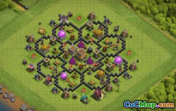 Top Town Hall 8 Base Layouts for Clash of Clans #50457