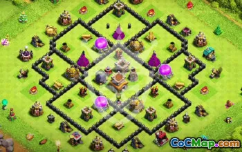 Top Town Hall 8 Base Layouts with Links #51449