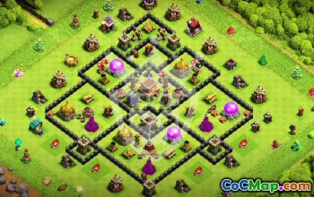 Top Clash of Clans TH8 Base Layouts with Link #51609