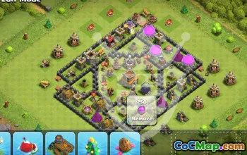 Top Town Hall 8 Base Layouts for Clash of Clans #55243