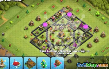 Top Town Hall 8 Base Layout for Clash of Clans #55244