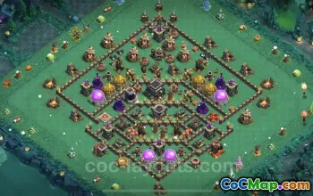 TH9 Farming Base 2023: Anti-Everything Hybrid Layout #19318