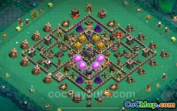 TH9 Farming Base 2024 - Max Levels & Anti 2 Stars Link #19316