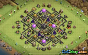 TH9 Farming Base: Anti 3 Stars & Everything | COC Layout #24672