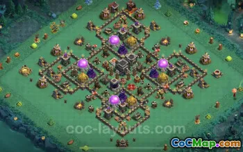 TH9 Farming Base: Anti 3 Stars Hybrid Layout & Link #24733