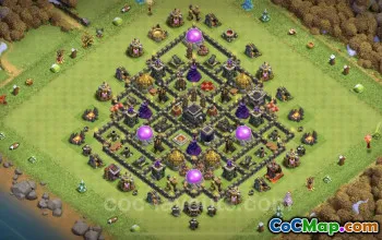 TH9 Farming Base Copy: Anti-Everything Hybrid Layout #19590