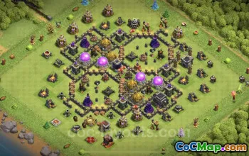 TH9 Farming Base Design - Clash of Clans Layout & Link #24760