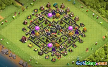 TH9 Farming Base for COC 2024 - Anti 2 Stars & Resources #19308
