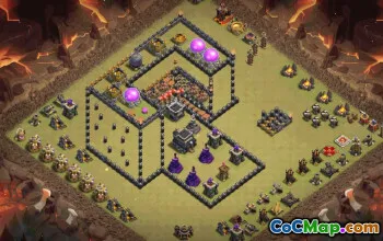 Copy TH9 Base Layout for Clash of Clans #35390