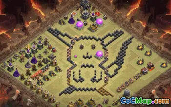 Top TH9 Clan War Base Layout & Copy Link #35394