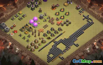 Top Town Hall 9 Base Layout & Link #35438